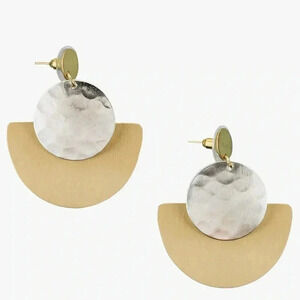 Matr Boomie Gold + Silver Geometric Earrings